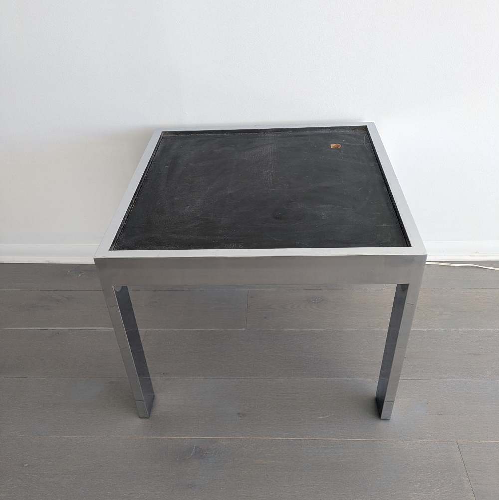 Vintage Mid Century Chrome Side Table Base, Pickup in Philadelphia
